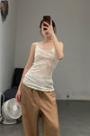 BASERANGE camisole top TOART-CG-AU23 UNDYED PB2
